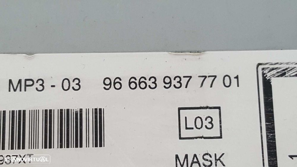 SISTEMA AUDIO / RADIO CD PEUGEOT PARTNER KOMBI PREMIUM - 4