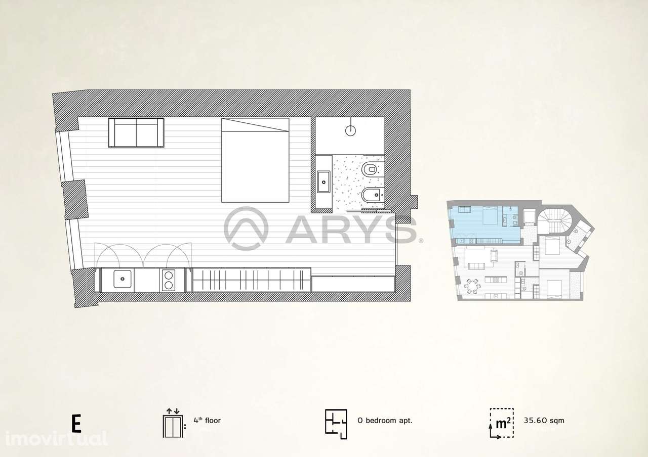 T0 | Empreendimento Premium | Sá da Bandeira | Porto - Grande imagem: 5/10