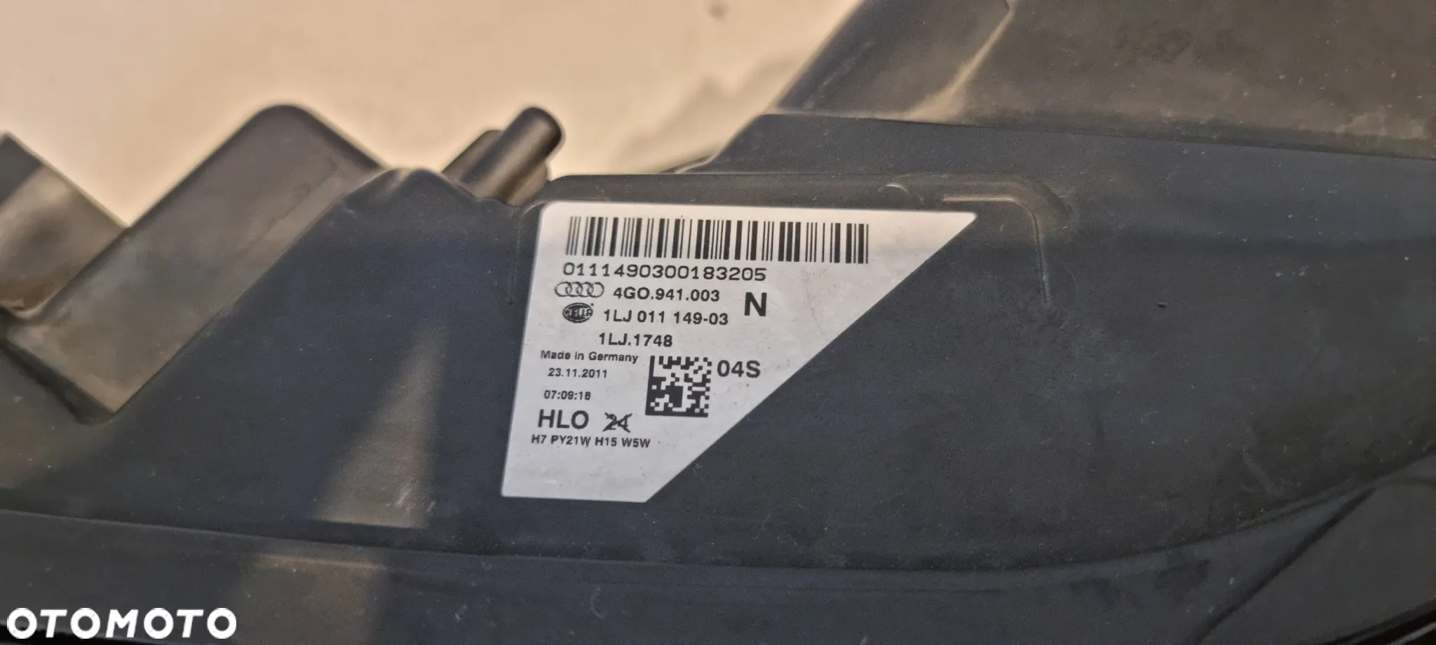 Lampa H7 przód lewa AUDI A6 C7 4G0 '11-'15 - 5