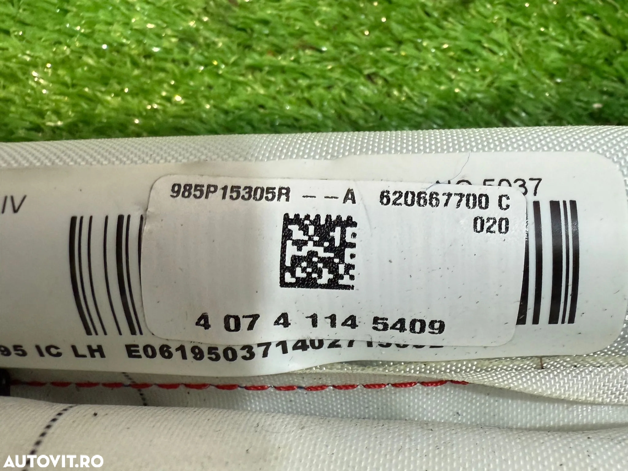 AIRBAG CORTINA STANGA RENAULT MEGANE III B95 1.6 DIESEL 2014 COD OEM 985P15305R 40741145409 2008-2016 - 6