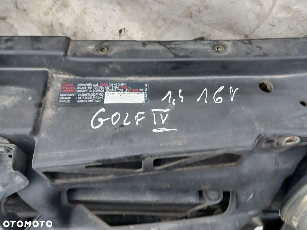 Volkswagen Golf 4 IV Bora 1.4 1.6 Benzyna pas przedni wzmocnienie czołowe chłodnica chłodnice wentylator KOMPLETNY pas przedni - 2