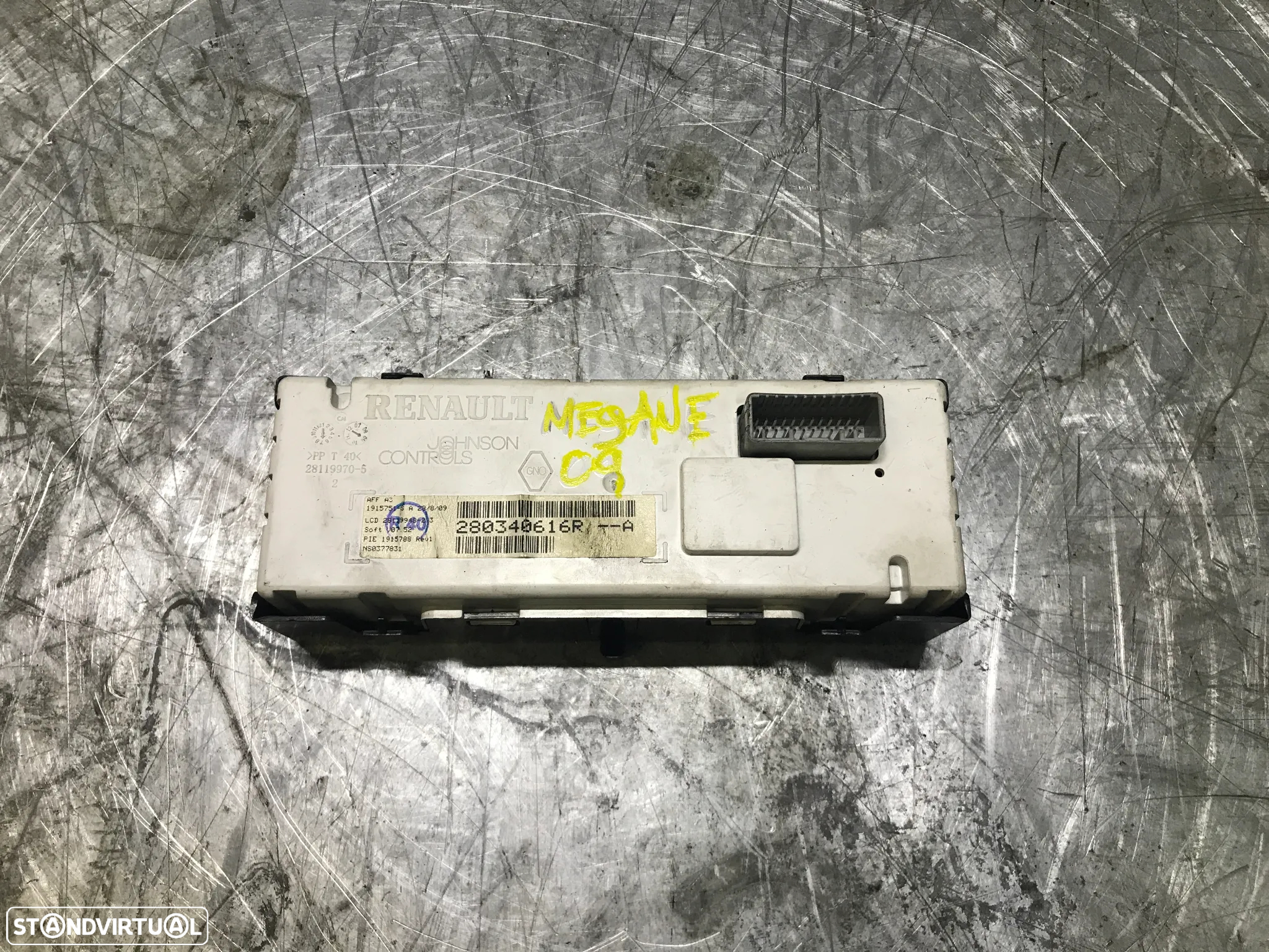 MOSTRADOR / DISPLAY RENAULT MEGANE III 280340616R - 2