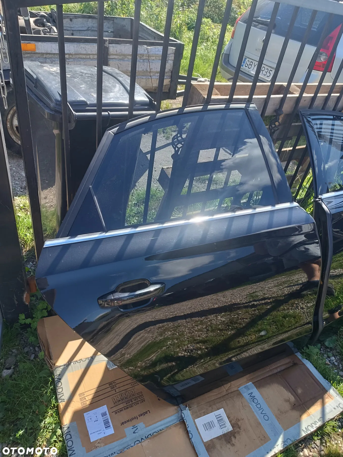 AUDI A8 D4 LZ9Y CZARNE DRZWI TYŁ TYLNE  PRAWE - 2