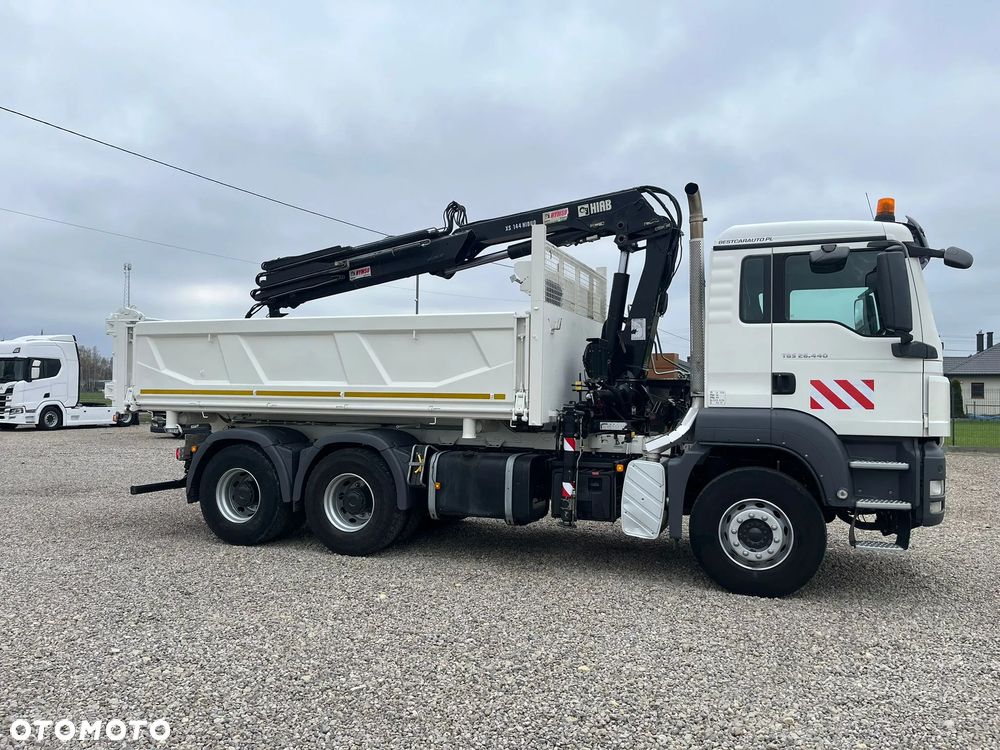 MAN TGS 26.440 E5/ 6X4 / 3xWYWROT / 2xBORDMATIC / HDS HIAB 144/ Import Francja - 4