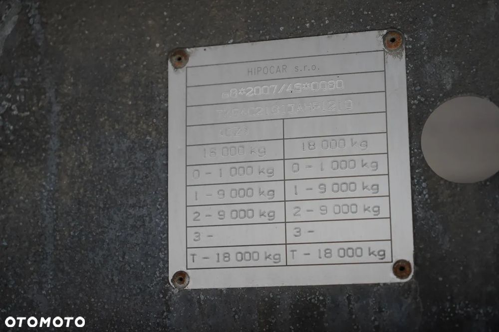 Inny HIPOCAR PRZYCZEPA  / PRZEJAZDOWA/ O ŚPODNOSZONA / SAF - 27
