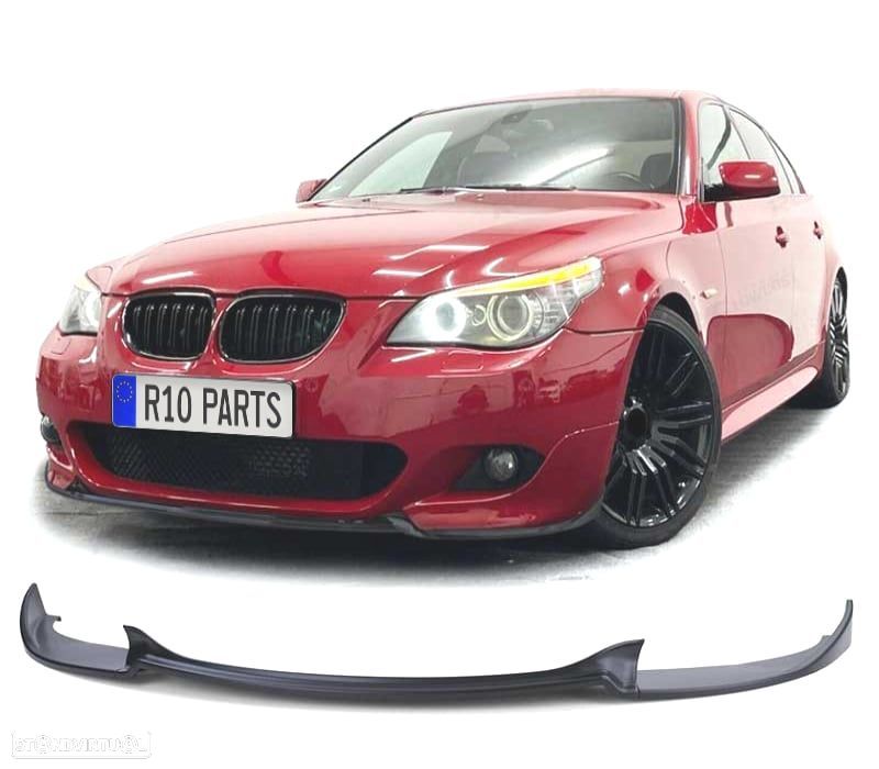 SPOILER LIP BMW E60 E61 03-10 LOOK PACK M HAMANN PRETO MATE - 1