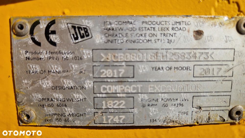 JCB 8018 CTS LONG ARM - 8