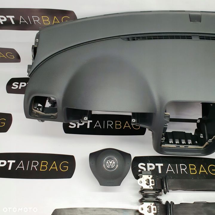 VW SCIROCCO DESKA ROZDZIELCZA KONSOLA KOKPIT PULPIT PODUSZKI AIRBAG AIR BAG PASY KIT SET - 2