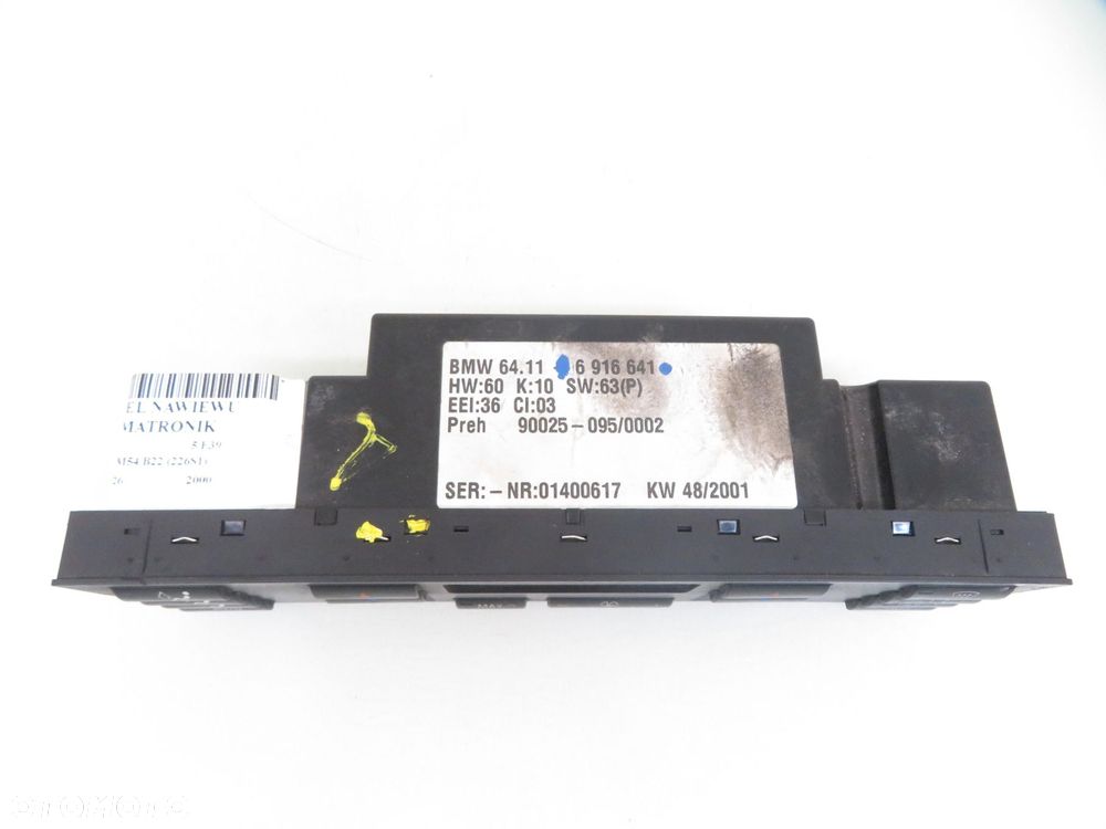 KLIMATRONIK BMW E39 6916641 - 8