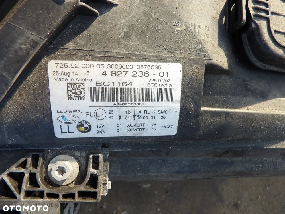 BMW - F01 - LCI - LED - EUROPA - KOMPLETNA LAMPY - DEMONTAŻ - GWARANCJA 1 MIESIĄC - SPRAWNE  - 4827235  4827236 - 5