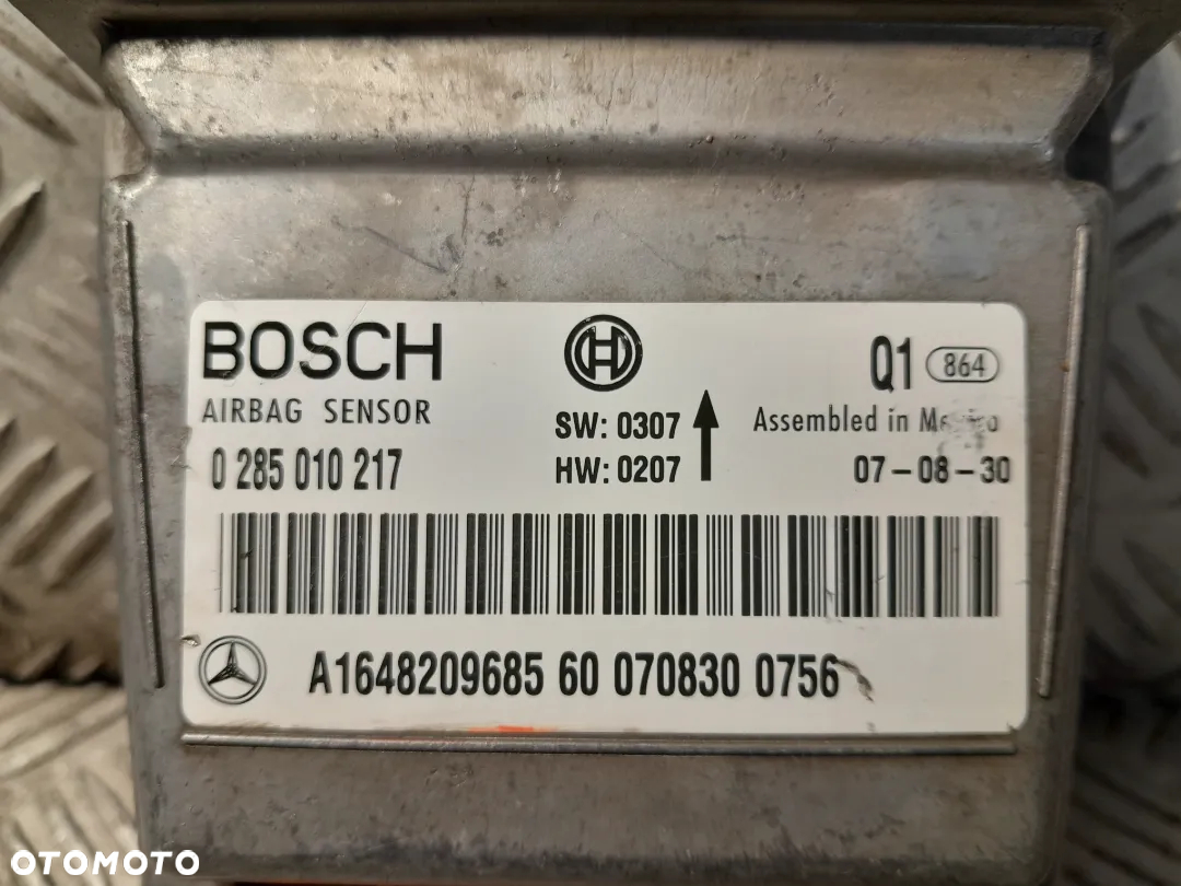 MERCEDES GL MODUŁ SENSOR AIRBAG 0285010217 - 2