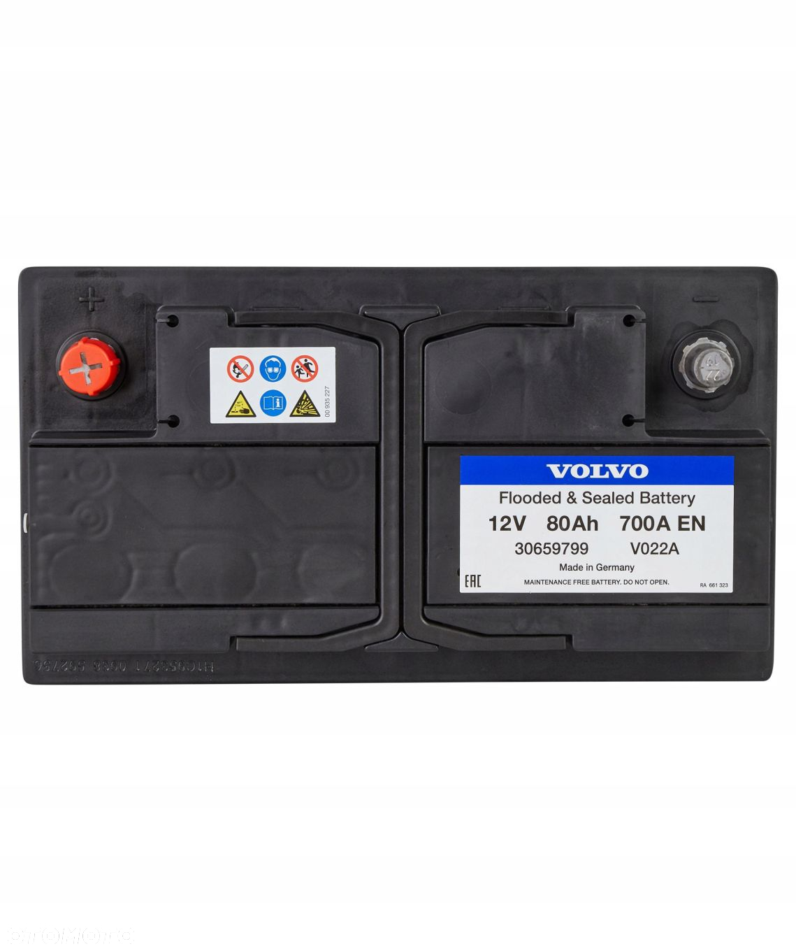 VOLVO C30 C70 akumulator oryginał 700A 80Ah OE - 2