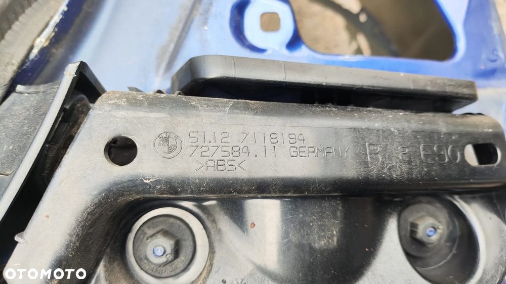 PAS TYLNY WANNA ĆWIARTKA BŁOTNIK OKULAR LAMPY BELKA WZMOCNIENIE ŚLIZG ZDERZAKA TYŁ LE MANS BLAU 381/5 BMW E90 - 15