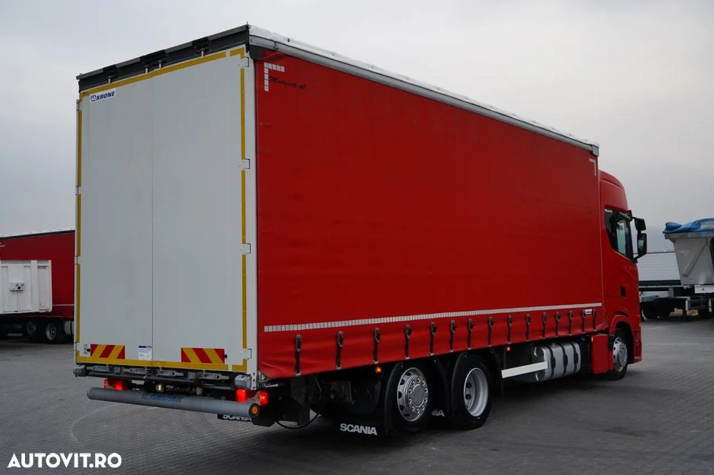 Scania S 460 / CORTINĂ 8.1 M / 60 M3 / SOLO / 6X2 / PUNTE RIDICATĂ / PUNTE DIRECȚIE - 6