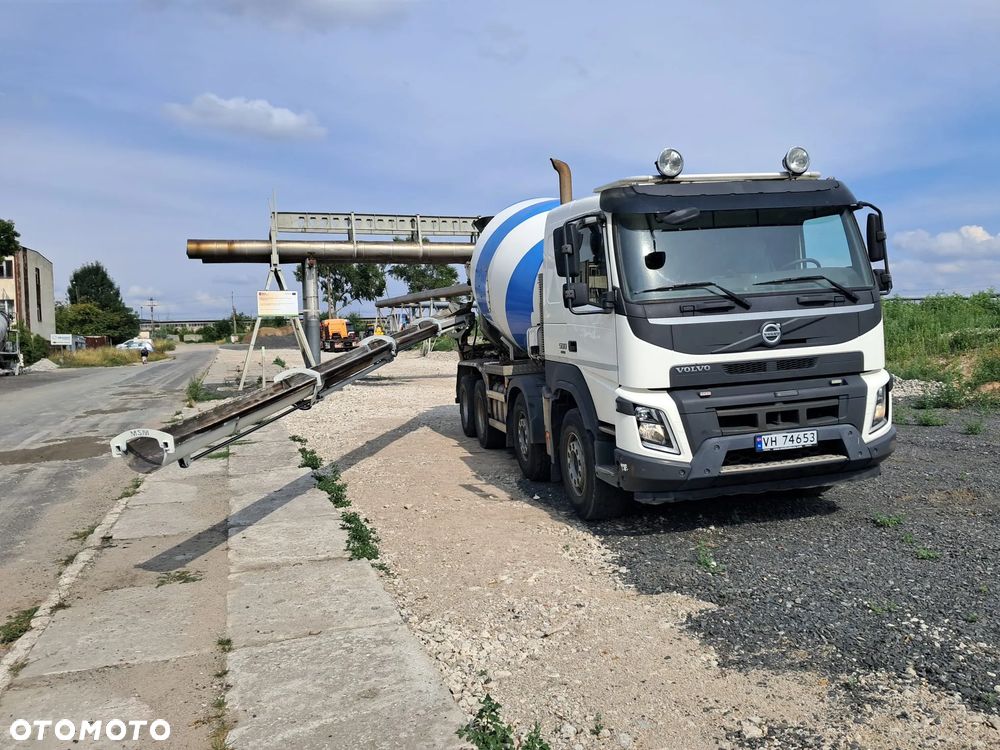 Volvo FMX 500 8X4 10m3 gruszka + 11m rynna hydrauliczna, ster radiowe, euro 6 - 12