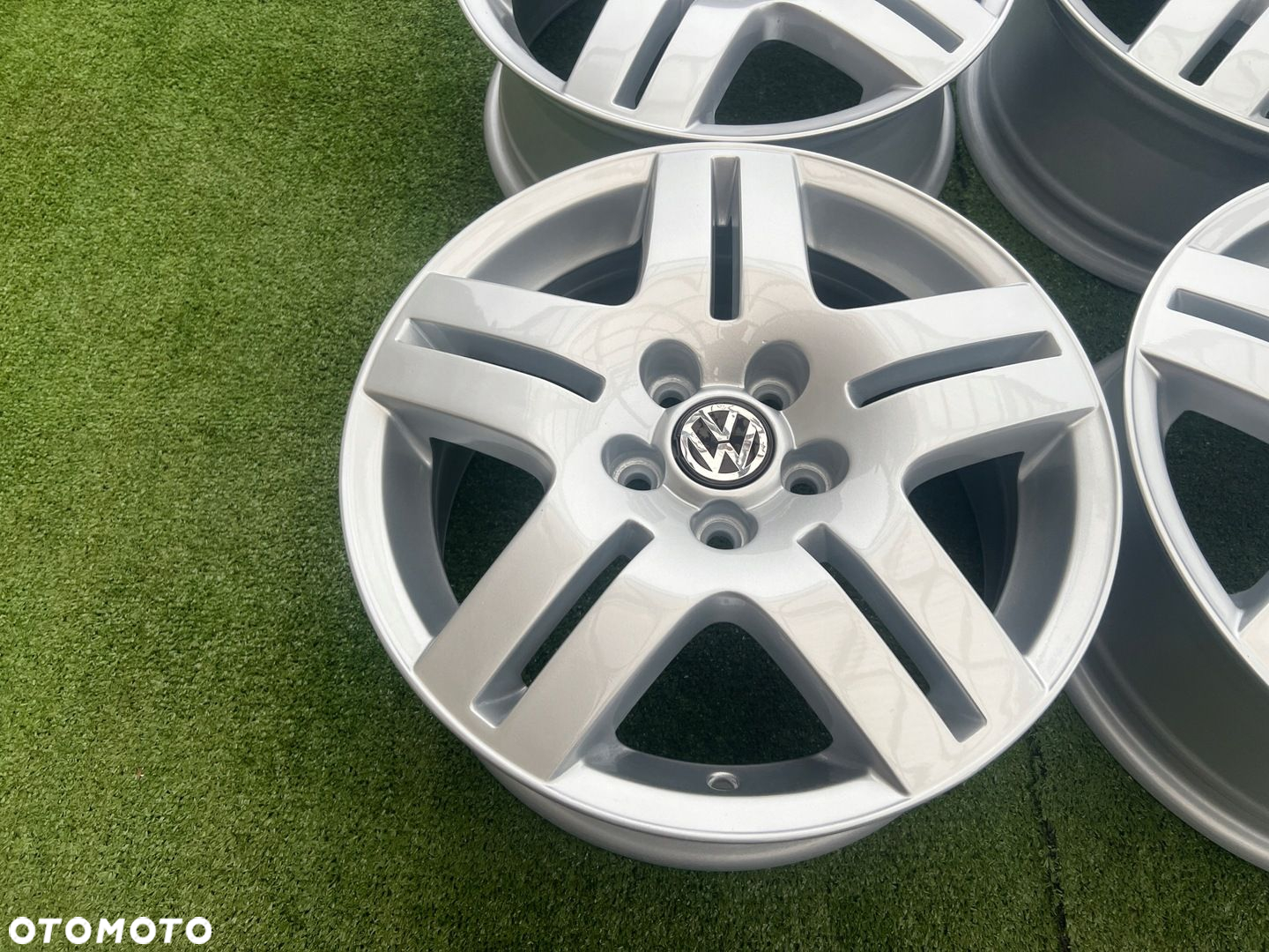 KOMPLET FELG FELGI ALU VOLKSWAGEN VW POLO GOLF IV 1J0 15 5X100 ORYGINALNE - 5