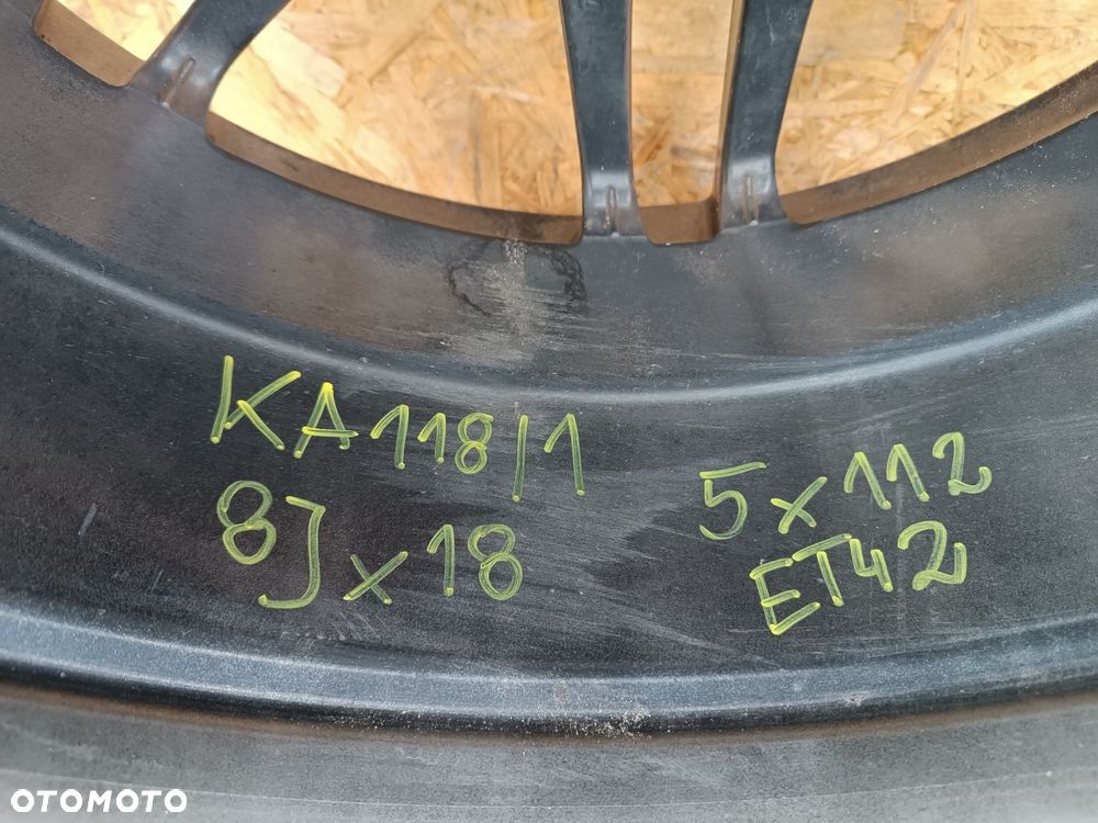 AUDI FELGI ALUMINIOWE 8Jx18 ET42 5x112 4SZT komplet - 10