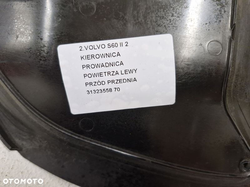 volvo s60 2 ii kierownica prowadnica powietrza lewy przód lewa przednia 31323558 - 6