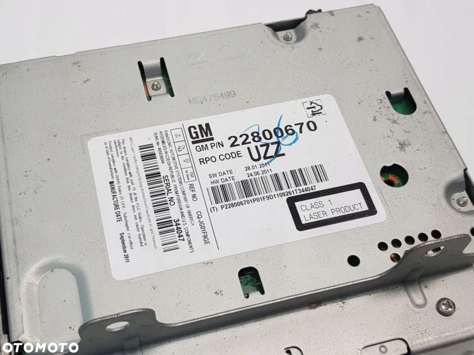 RADIO NAPĘD CZYTNIK CD OPEL INSIGNIA A ASTRA J IV - 2