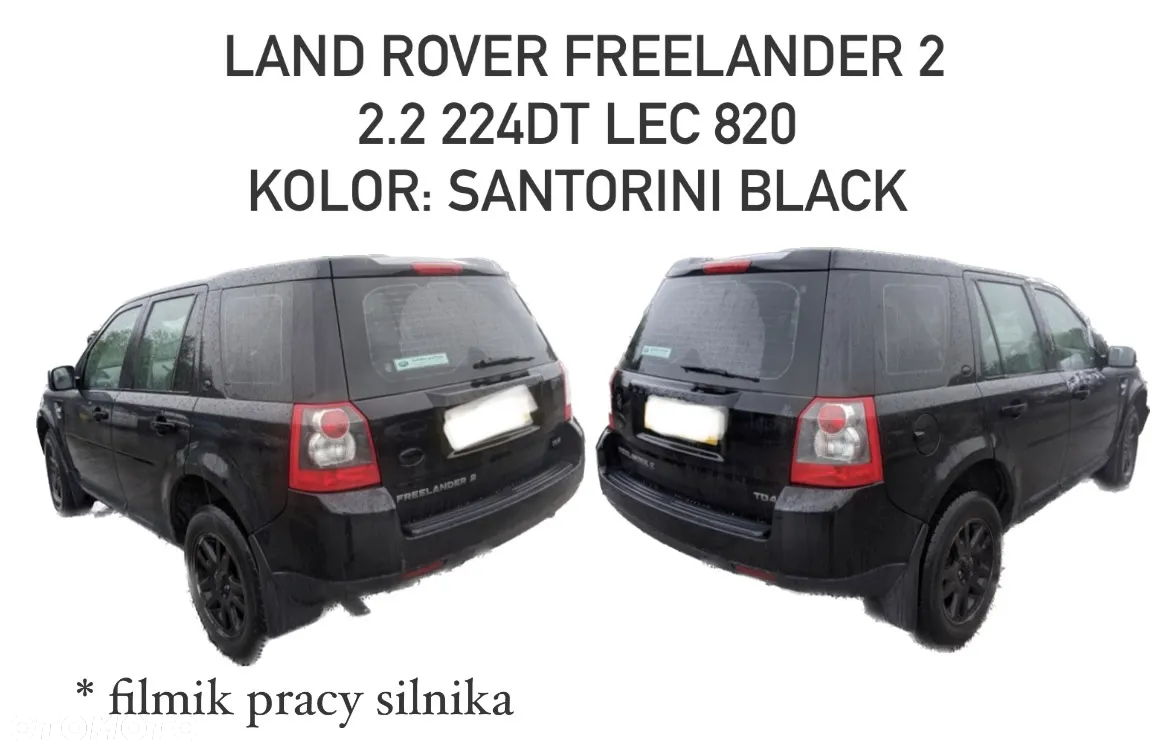 Land Rover Freelander 2 2.2 224DT 2009 LEC 820 santorini black  Głowica lusterko most dyfer - 5