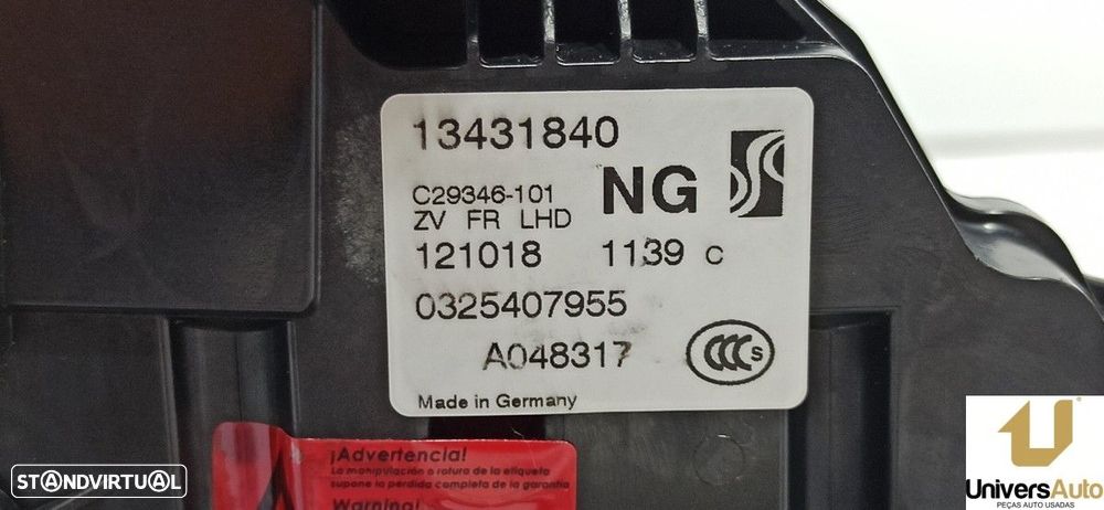 FECHADURA PORTA FRENTE DIREITA OPEL CORSA E 120 ANIVERSARIO - 4