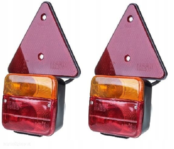 LAMPY TYLNE ZESPOLONE PRZYCZEPA TRÓJKĄT MAGNES KPL - 1