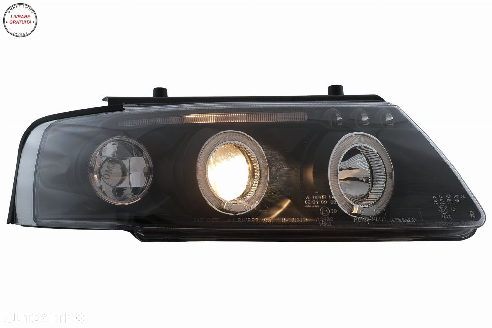 Faruri Angel Eyes VW Passat B5 3B (11.1996-08.2000) Negru- livrare gratuita - 6
