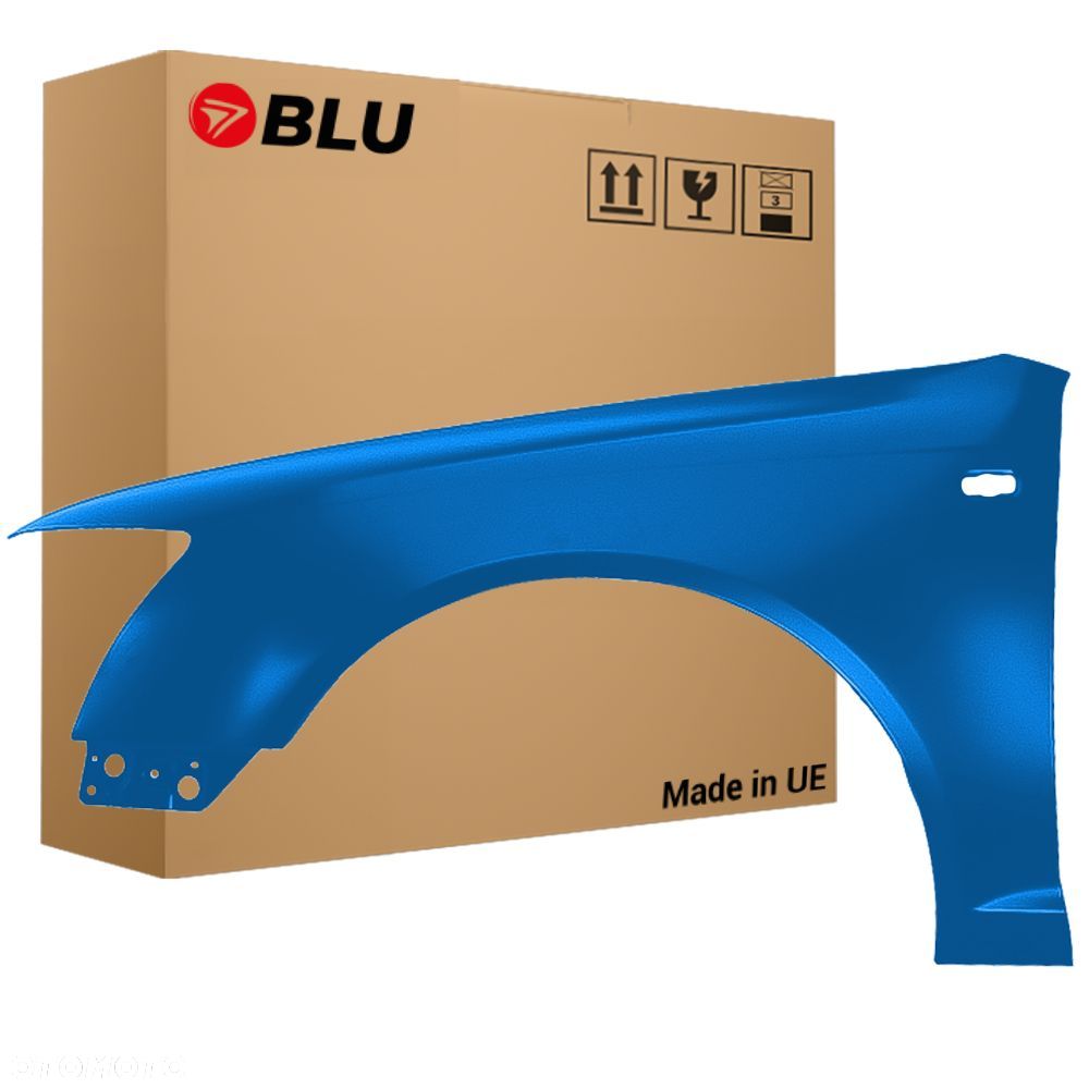 BLU Błotnik Audi A6 C6 LZ5F Lewy Niebieski 2004-2008 przód SprintBlau - 1