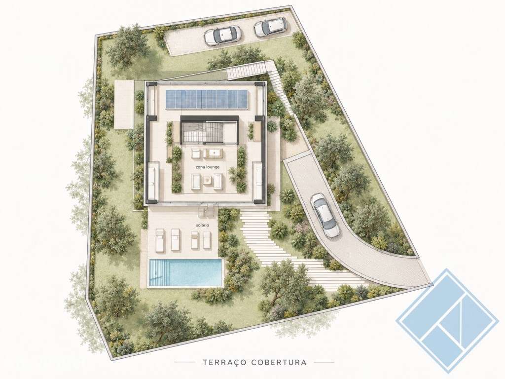 Terreno com Projeto Aprovado para Moradia T4 com Piscina | Areias d... - Grande imagem: 2/8