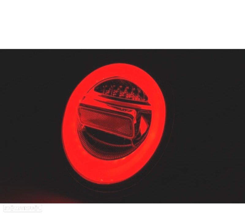 CONJUNTO DE FAROLINS VW NEW BEETLE 98 - 05 LED BAR COM INDICADOR DINÂMICO VERMELHO - 3