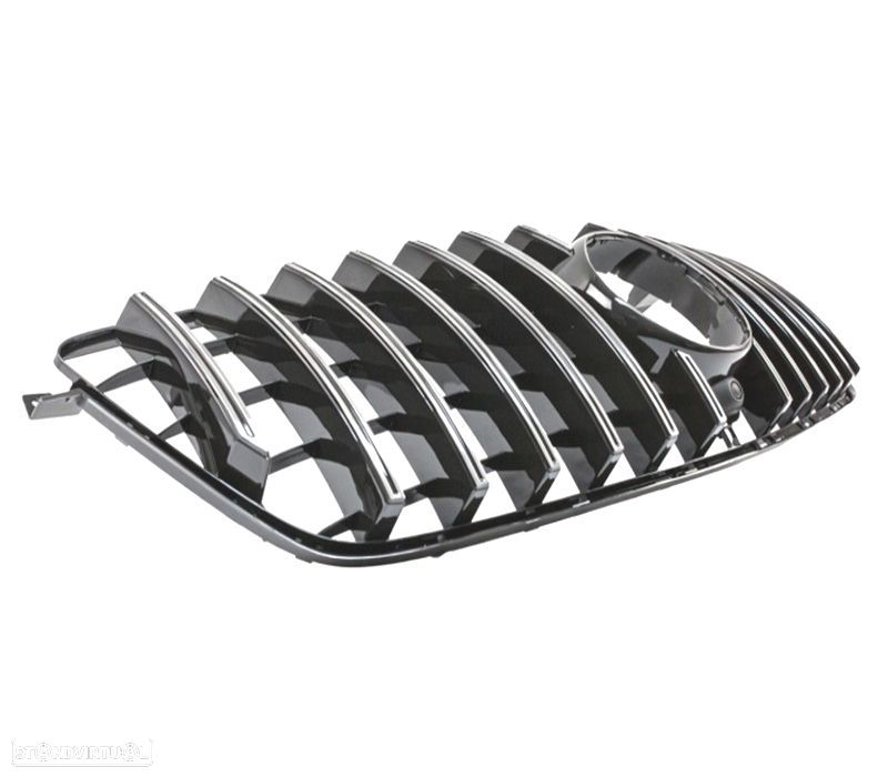 GRELHA FRONTAL MERCEDES GL X166 12-15 LOOK AMG GT PRETA CROMADA - 2