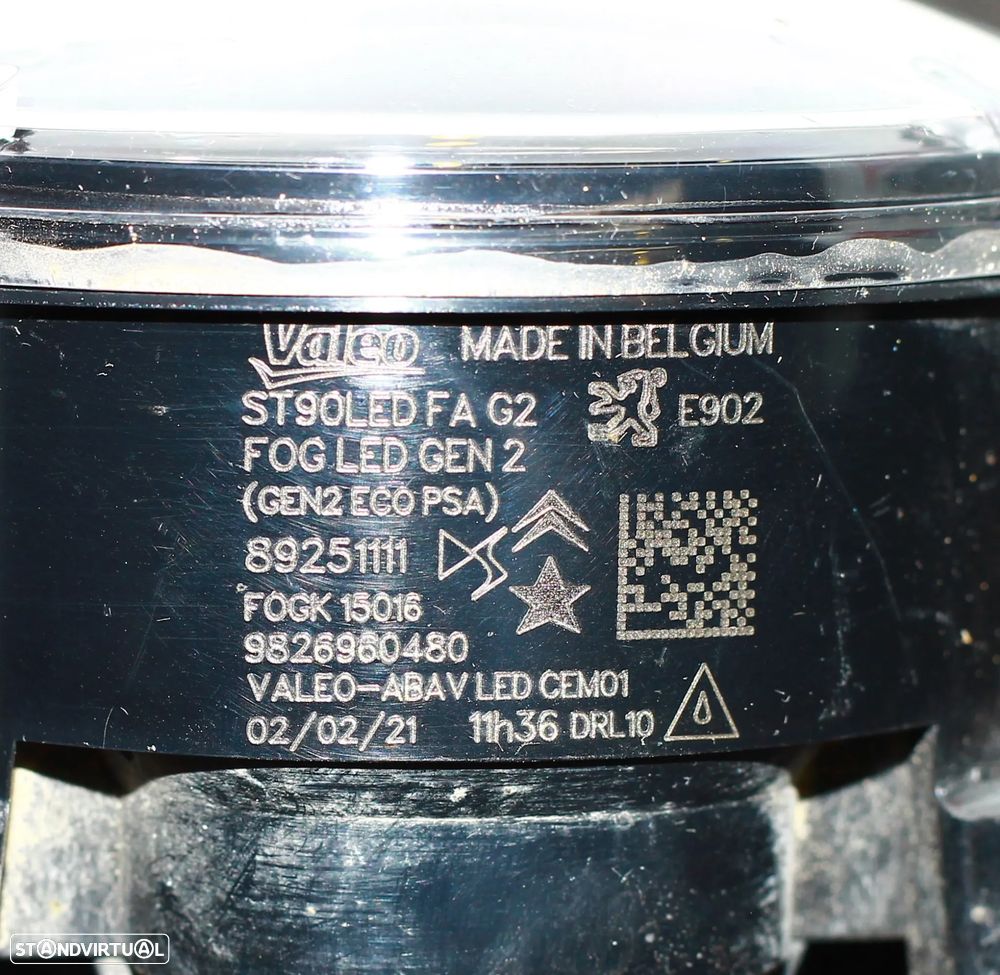 FAROL DE NEVOEIRO DIRETO PEUGEOT 308 - 4