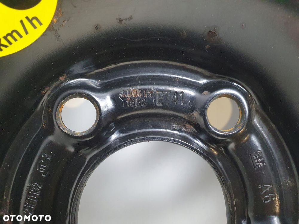 KOŁO DOJAZDOWE ZAPASOWE Opel Vectra C Astra H 115/70 R16 2160132 5x110 - 2