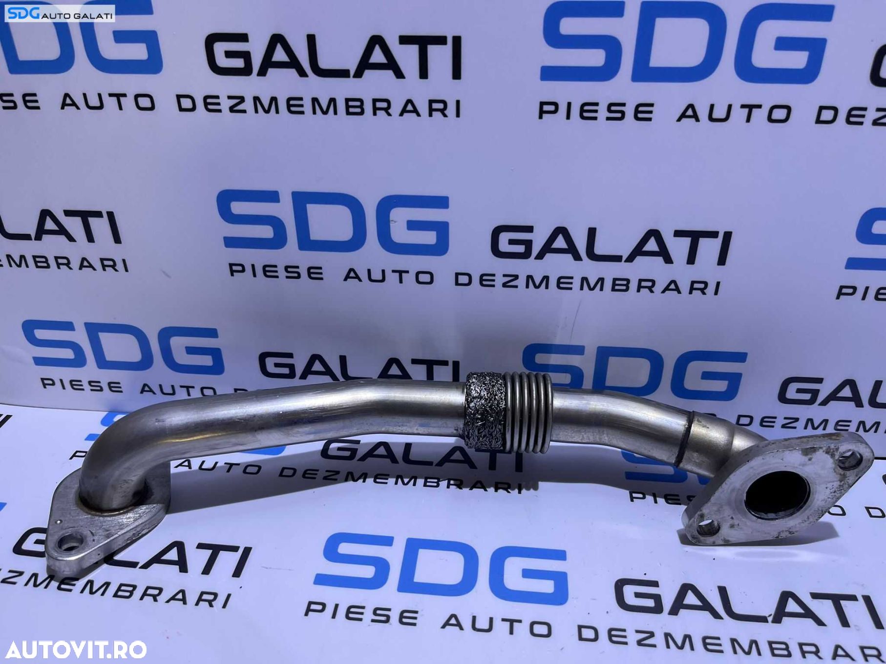 Teava Conducta Racitor Gaze EGR Seat Alhambra 1.9 TDI AUY ASZ BTB BVK 2001 - 2010 Cod 038131521AF [M3439] - 1
