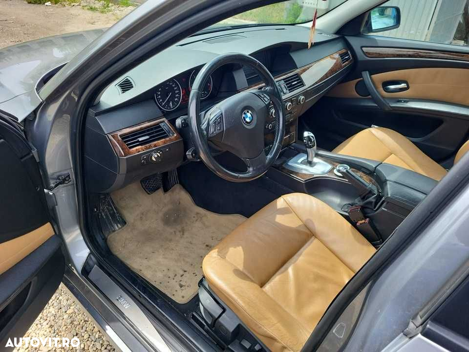 Interior piele caramizie bmw e60 volan stanga 2008 - 3
