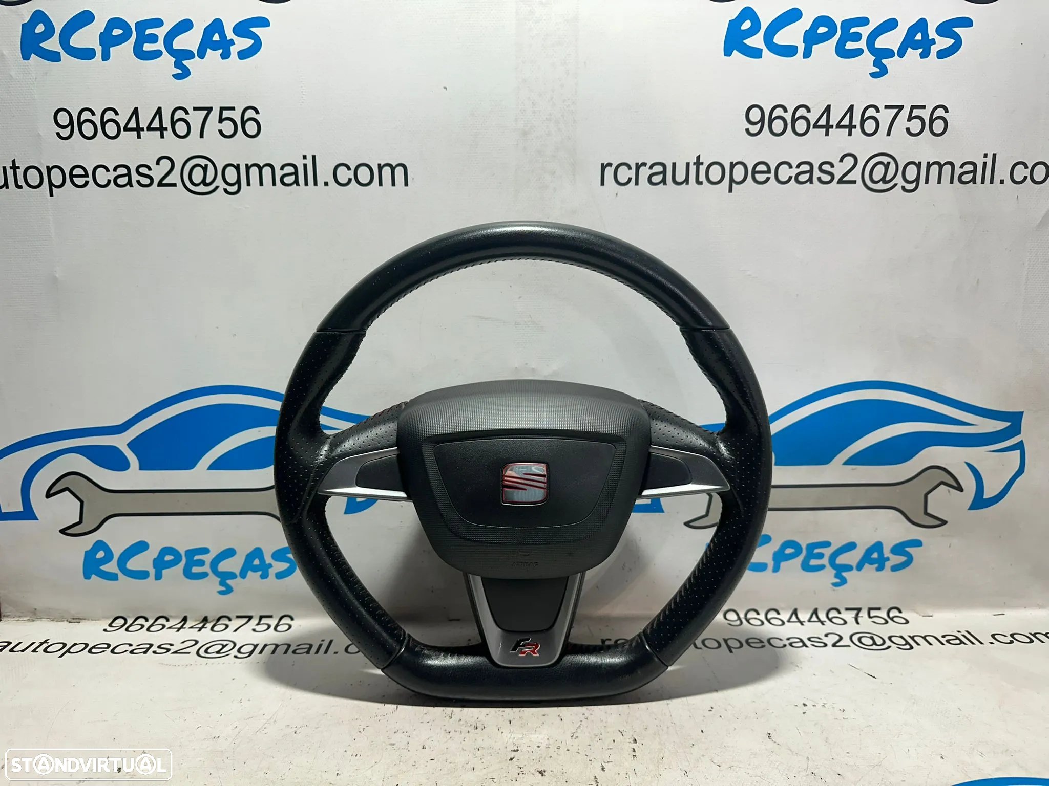 .Volante Airbag Pele Perfurada Seat Ibiza 6J FR MK5 2008 - 2017 - 2