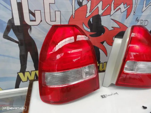 Faróis / farolins traseiros para Honda Civic EK, EJ 96-01 3 portas Vermelho / branco (red/white) EK9 Look - 2