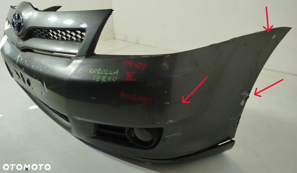 zderzak przedni przód grill TOYOTA COROLLA VERSO 04-08 - 2