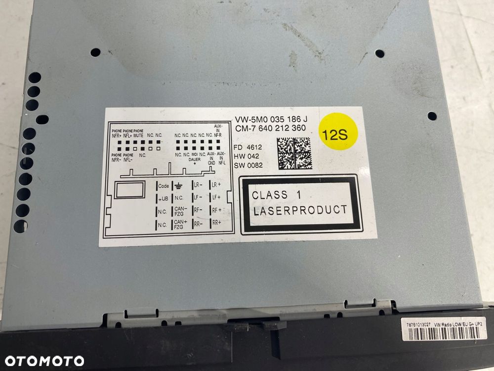 radio vw passat b6 polo 6r 5m0 eu - 9