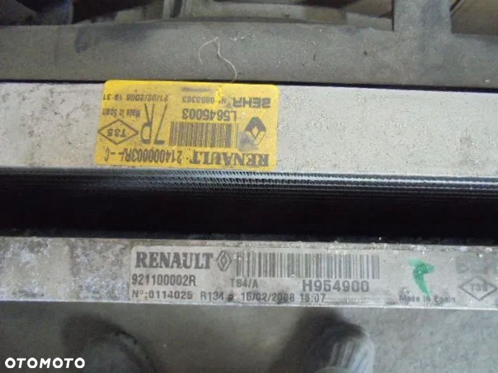 RENAULT LAGUNA III 2.0 DCI KOMPLET CHŁODNIC 214000003r 921100002r - 2