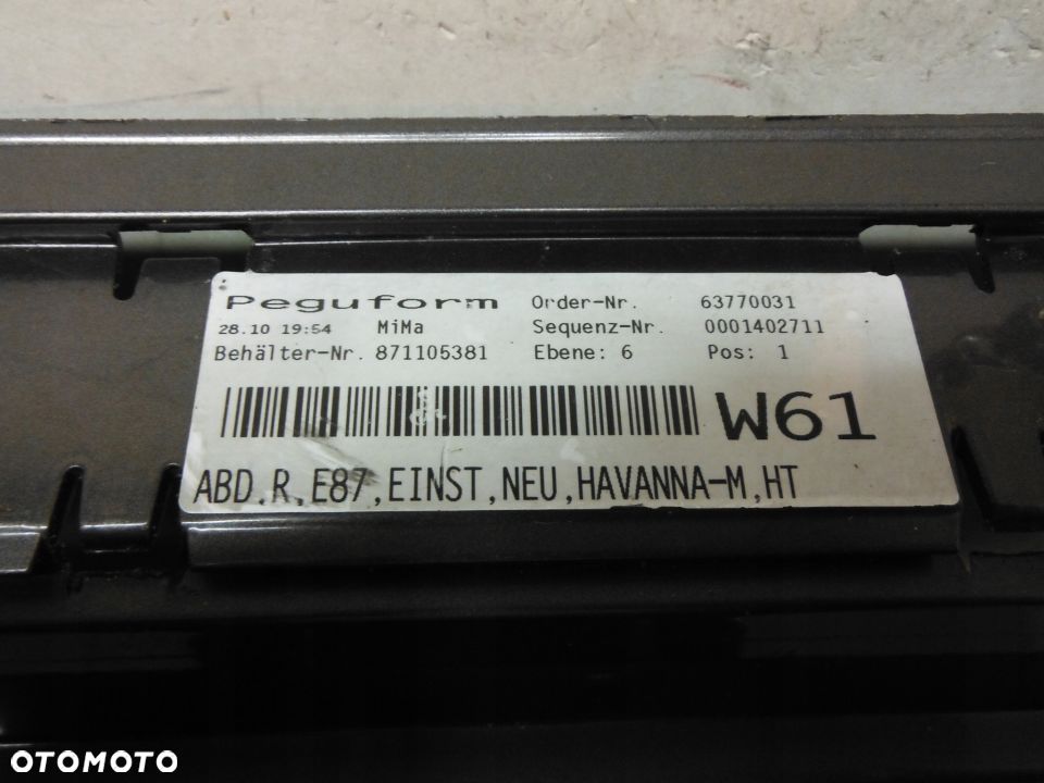 Bmw 1 E87 prog progi nakladka Prawy Havanna - 3