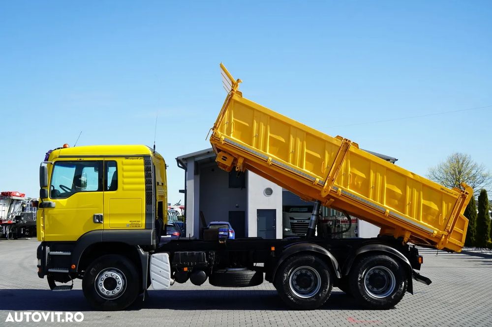 MAN TGA 26.410 / 6x4 / BASCULATOR 3 LATURĂ / MEILLER KIPER / MANUAL / - 3