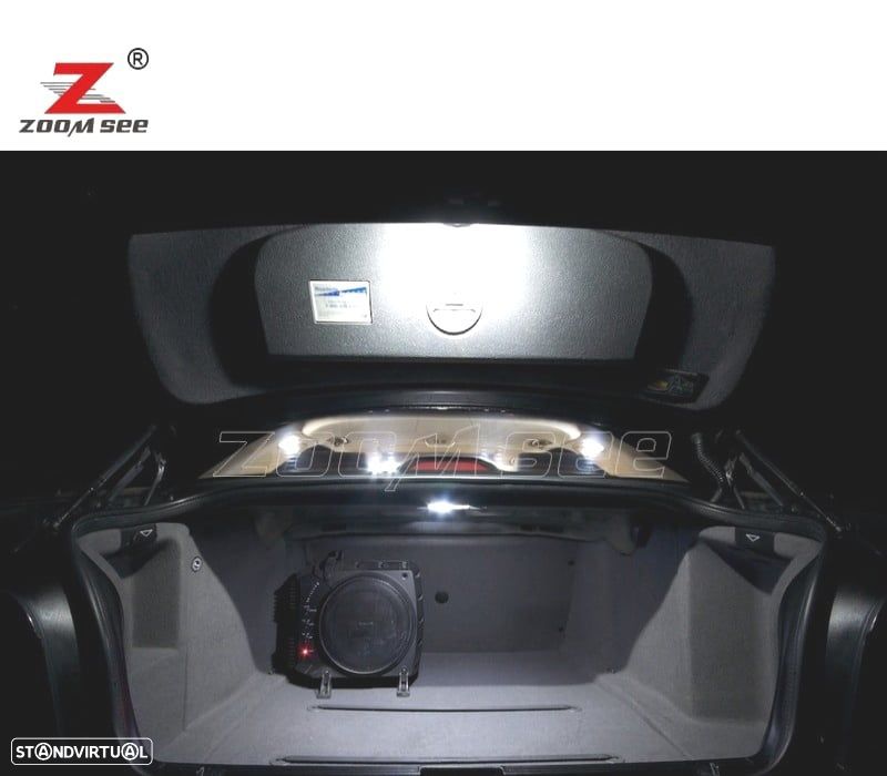 KIT COMPLETO DE 21 LÂMPADAS LED INTERIOR BMW E39 5 SERIES 530D 525D 520D 520I 525I 528I 530I 540I M - 6