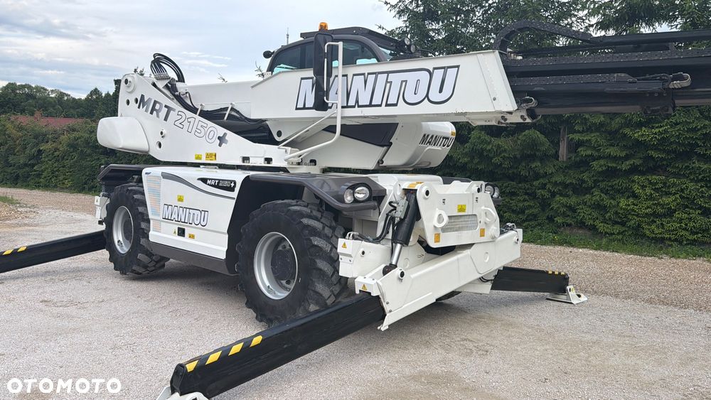 Manitou Ładowarka teleskopowa Manitou Mrt 2150 + Privilage Roto obrotowa 360 Pilot sterowanie radiowe Kosz Widły 2016/17 1840 2550 2540 silnik Mercedes 2150+ Merlo - 5