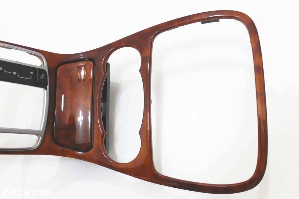 Ramka konsola środkowa popielniczka drewno dekor stan BDB OE Mercedes SL R230 W230 - 17