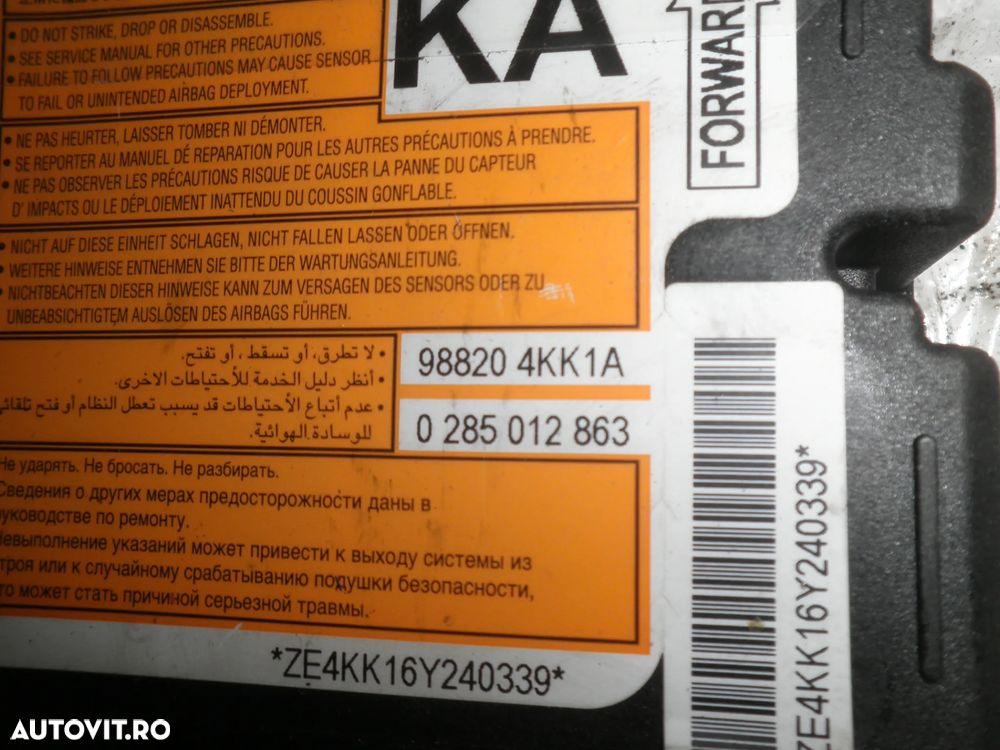 Calculator airbag Nissan Navara 2.3 DCI 2018 988204KK1A 98820-4KK1A 0285012863 0285014304 98820-5JT0A - 3