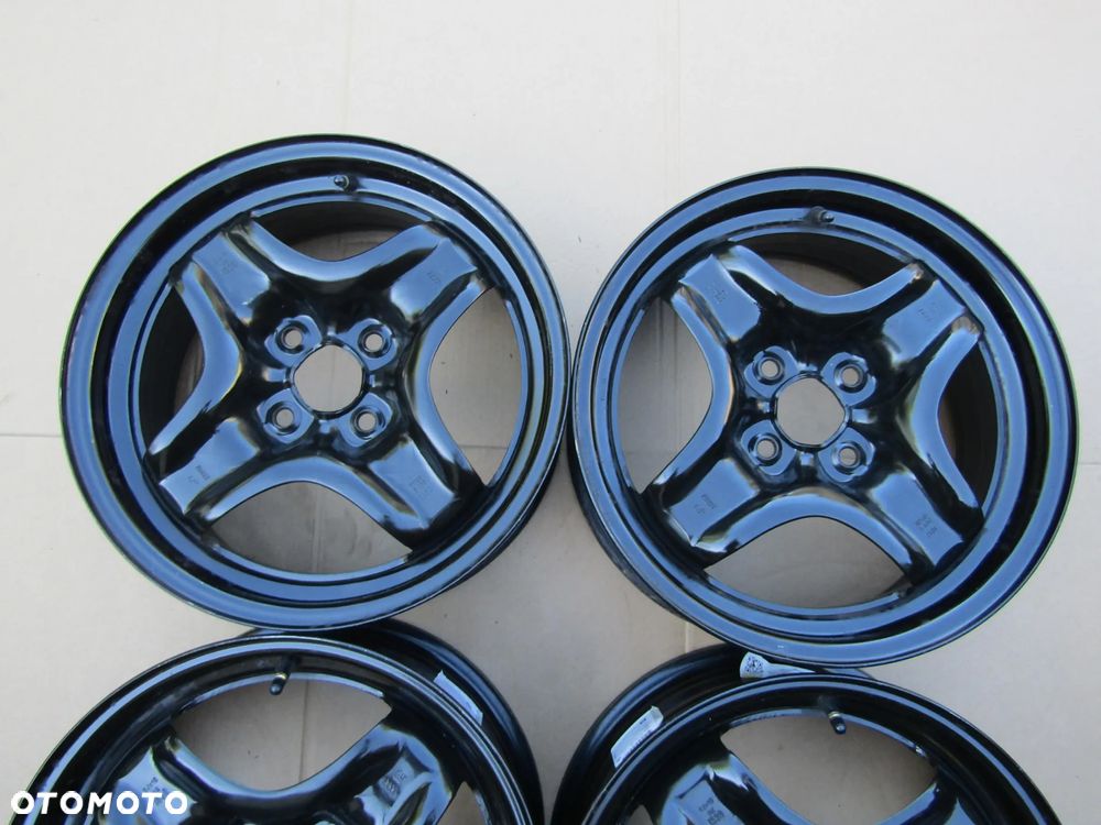 4x Felgi Stalowe 15 Opel Corsa C D E Adam Tigra Meriva Astra G H / Fiat Grande Punto Evo 6 j 4x100 ET39 piasta 56,6 mm + czujniki TPMS ORYGINALNE - 6