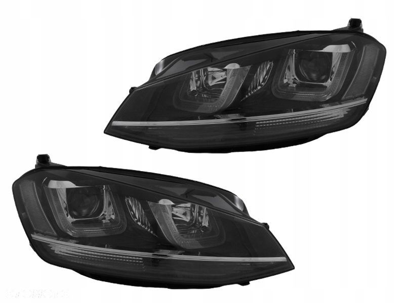 Reflektor Lampa kp Xenon-look h7 soczewka GTI Tuning VW Golf VII 7 5g 2012- - 1