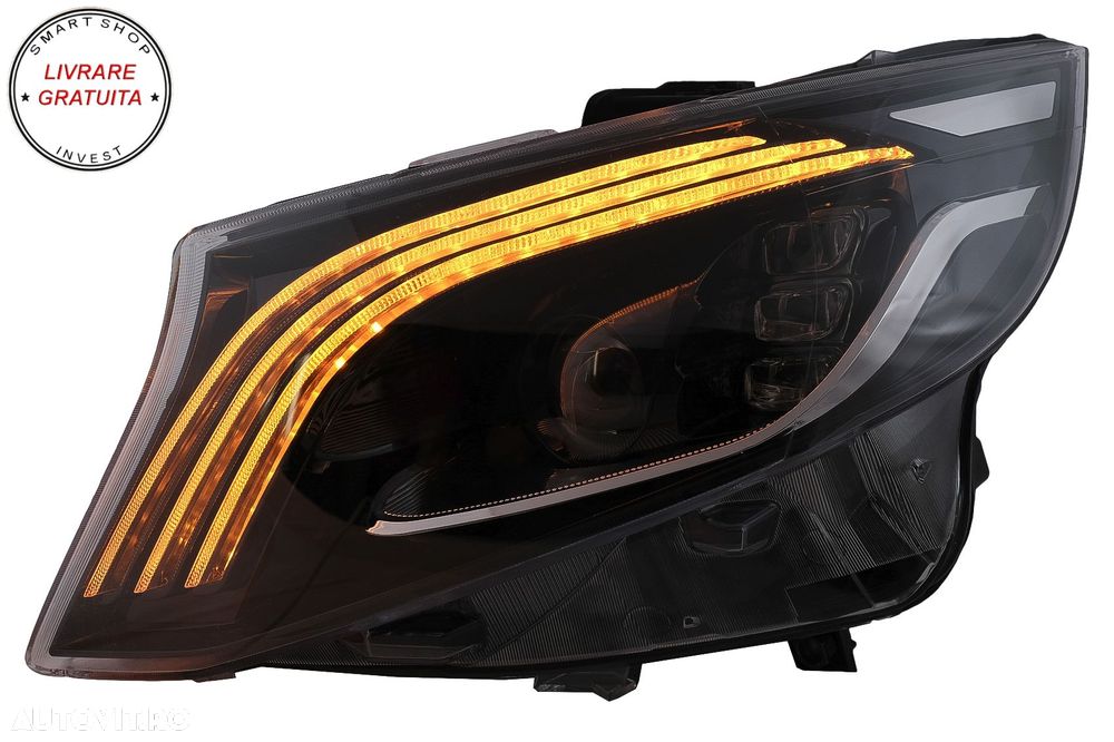 Faruri Full LED Mercedes V-Class W447 (2016-2020) Negru- livrare gratuita - 17