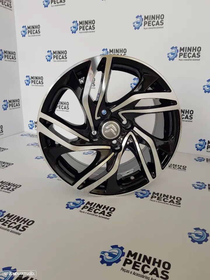 Jantes Citroen DS3 16 Preto Polido - 8